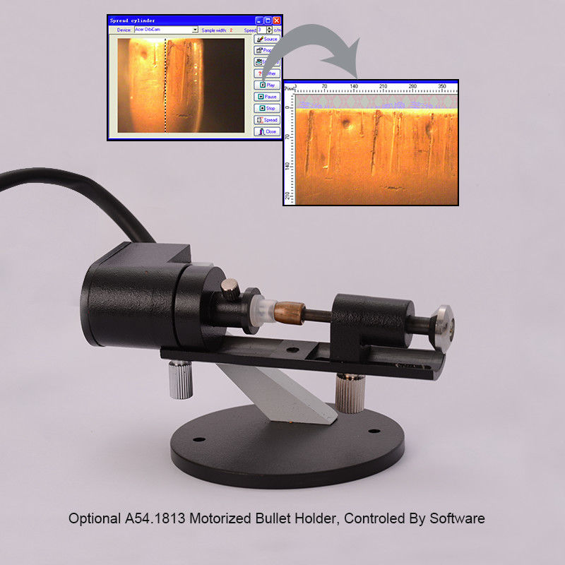 Motorized Digital Forensic Comparison Microscope with High Resolution CCD Camera and LED Illumination for Laboratory Research