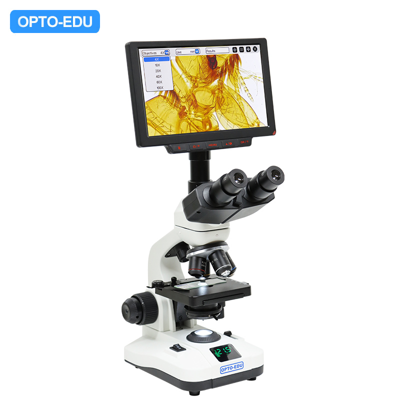 OPTO-EDU A33.5110 9" LCD Digital Microscope with 12M Resolution WF10x and WF16x Eyepieces